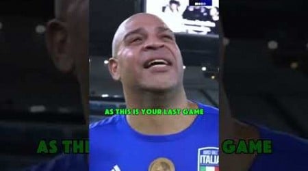 Adriano&#39;s CRIES at his farewell game after listening to a message from his late father ❤️