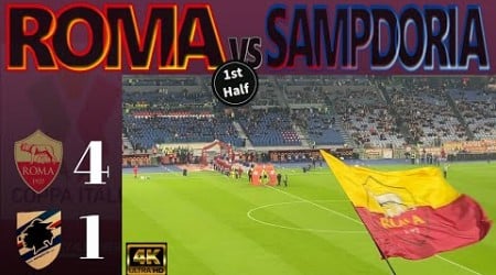 [4K] ROMA 4-1 SAMPDORIA [1st.HALF]｜COPPA ITALIA 2024-25 ROUND OF 16｜18/12/2024