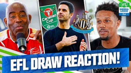 Arsenal Draw Newcastle In The Semi Finals! Carabao Cup Draw Reaction! | AFTV Sierra Leone Tour