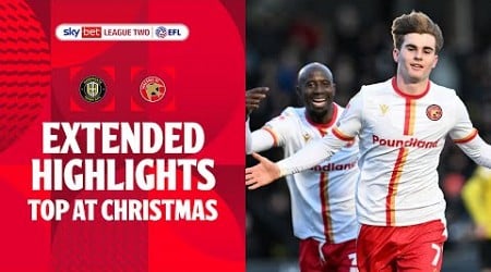 TOP AT CHRISTMAS! | Harrogate Town v Walsall extended highlights