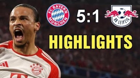 FC Bayern Munich vs RB Leipzig 5-1 Highlights &amp; All Goals (Bundesliga 2024/25) Bayern Leipzig HD