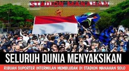 STADION SOLO JADI TUMPAHAN MANUSIA RIBUAN SUPORTER INTERMILAN GIBARKAN MERAH PUTIH DUKUNG TIMNAS