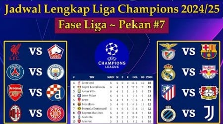 Jadwal Liga Champions Pekan ke 7 - Liverpool vs Lille - Fase Liga UCL 2024/2025