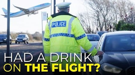 Alcohol on the plane? | Breath testing drivers leaving Newcastle Airport