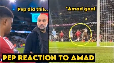 Pep Guardiola’s Shocking Reaction to Amad Diallo After his Last Minute Goal Against Man City