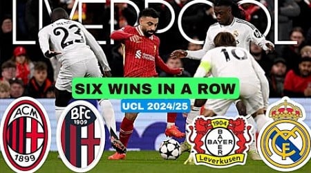 LIVERPOOL | Six Wins In A ROW | UCL 2024/25 Arne Slot