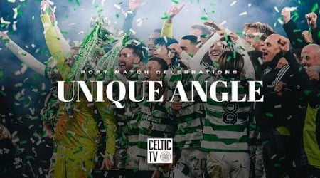 Unique Angle | On the Pitch after Celtic&#39;s penalty shootout victory over Rangers in League Cup Final