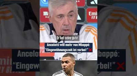 Ancelottis Ansage an Mbappé #shorts