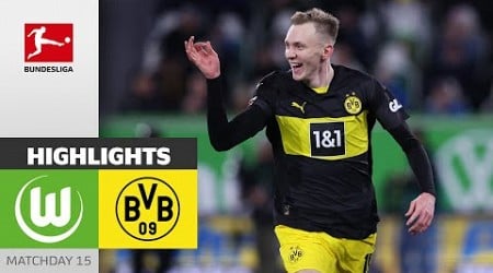 First Away Win! | VfL Wolfsburg - Borussia Dortmund | Highlights | Matchday 15 – Bundesliga 2024/25