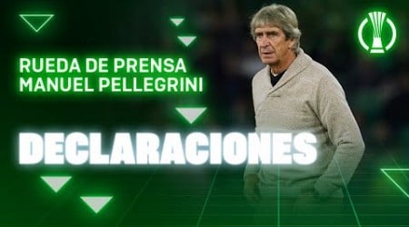 Rueda de prensa de Manuel Pellegrini tras el #RealBetisHelsinki 