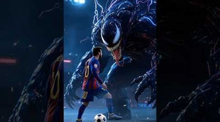 MESSI +VENOM :&quot;Unbelievable Hybrid Messi Fusion Fusions | AI Creations&quot;#shorts #trend #aifusion