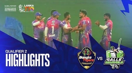 Lanka T10 Super League 2024 I Qualifier 2 Highlights I Hambantota Bangla Tigers vs Galle Marvels