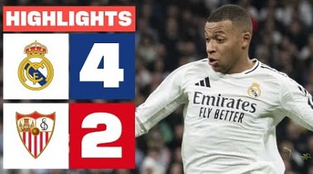 REAL MADRID 4 - 2 SEVILLA FC I RESUMEN LALIGA EA SPORTS