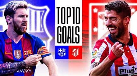 ¡Los 10 MEJORES GOLES del FC BARCELONA vs ATLÉTICO DE MADRID!