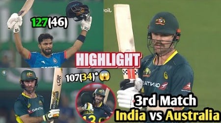 India vs Australia 3rd T20 thriller match Highlight | India vs Australia | Highlight |