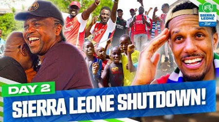 CHAOTIC SCENES Arsenal Fans SHUTDOWN Sierra Leone ft. Kanu &amp; Eboué | VLOG 2 | AFTV Sierra Leone Tour