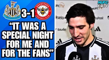 SANDRO TONALI &quot;IT WAS A SPECIAL GAME FOR ME&quot; NEWCASTLE 3-1 BRENTFORD