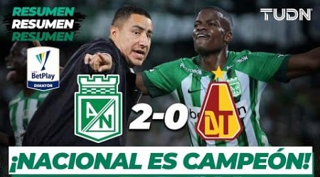 Resumen y goles | Atlético Nacional (3)2-0(1) Deportes Tolima | Categoría Primera A - Final Vuelta