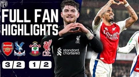 STUNNING JESUS HATTRICK! Arsenal 3-2 Crystal Palace Highlights! Southampton 1-2 Liverpool Highlights