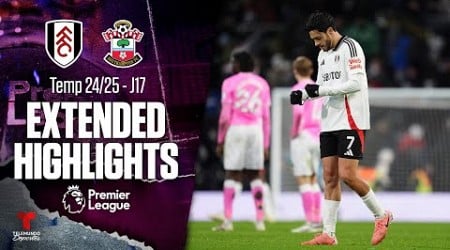 Fulham vs. Southampton | Highlights Premier League | Jornada 17 | Telemundo Deportes