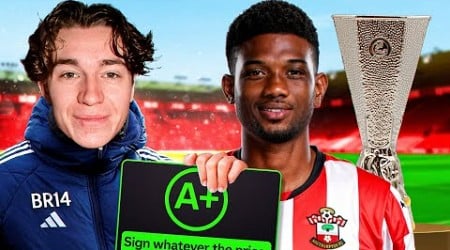 Robbo Rebuilds Southampton Signing ONLY Scouting Recommendations on FM24