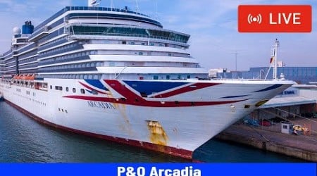 SHIPS TV - P&amp;O Arcadia Departing Port of Southampton (LIVE)