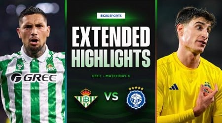 Real Betis vs. HJK: Extended Highlights | UECL League Phase MD 6 | CBS Sports Golazo