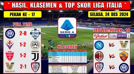 Hasil Liga Italia Tadi Malam ~ INTER MILAN vs COMO ~ Liga Italia 2024 Pekan Ke 17