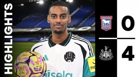 Ipswich Town 0 Newcastle United 4 | Premier League Highlights | Isak Hits a Hat-Trick!