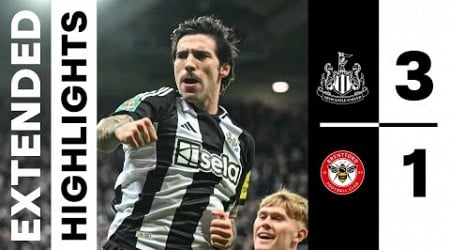 Newcastle United 3 Brentford 1 | EXTENDED Carabao Cup Highlights