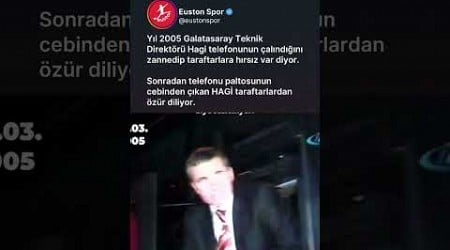 Galatasaray Teknik Direktörü Hagi, taraftarlara hırsız var diye bağırıyor...