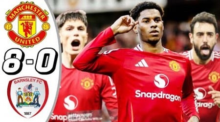 Manchester United vs Barnsley 8 -0- All Goals &amp; Highlights - 2024