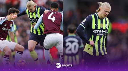 REACTION: Frustrated Erling Haaland backs Pep Guardiola following Man City&#39;s defeat at Villa Park 