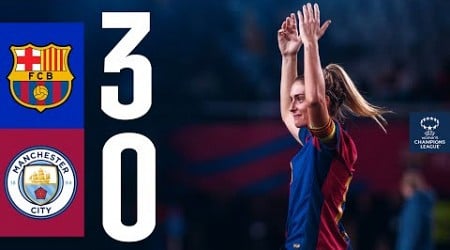 FC BARCELONA 3 vs 0 MANCHESTER CITY | UEFA WOMEN&#39;S CHAMPIONS LEAGUE I HIGHLIGHTS 