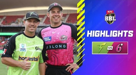 Sydney Thunder v Sydney Sixers Match Highlights | #BBL14