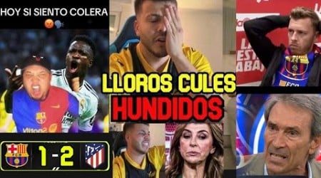 LAS MEJORES REACCIONES DE LA DERROTA DEL BARCELONA VS ATLETICO 1-2 