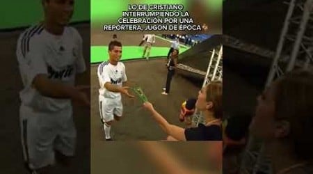 CRISTIANO EN SU PRESENTACIÓN CON UNA REPORTERA, JUGON 