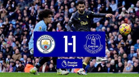 MANCHESTER CITY 1-1 EVERTON: Premier League highlights