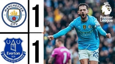 Manchester city vs Everton 1-1 | Premier League Highlights &amp; Goals | Man city Vs Everton