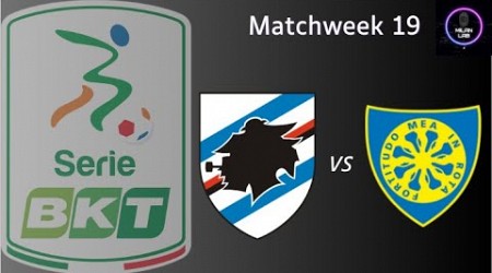 U.C. Sampdoria vs Carrarese Calcio 1908 | Serie B | LIVE