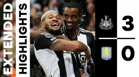 Newcastle United 3 Aston Villa 0 | Premier League Highlights