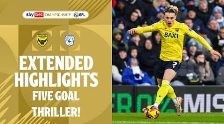 FIVE GOAL THRILLER! | Oxford United v Cardiff City extended highlights