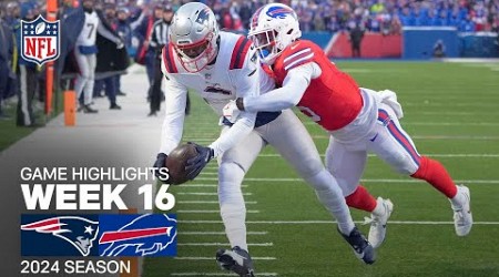 New England Patriots vs. Buffalo Bills Game Highlights | NFL 2024 Season Week 16