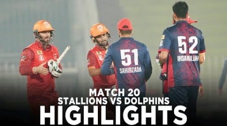 Full Highlights | ABL Stallions vs Engro Dolphins | Match 20 | Champions Cup 2024