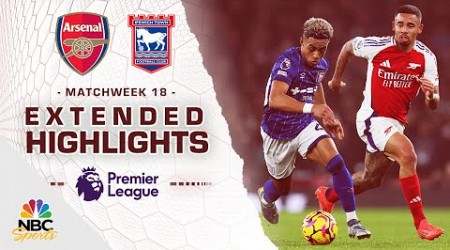 Arsenal v. Ipswich Town | PREMIER LEAGUE HIGHLIGHTS | 12/27/2024 | NBC Sports