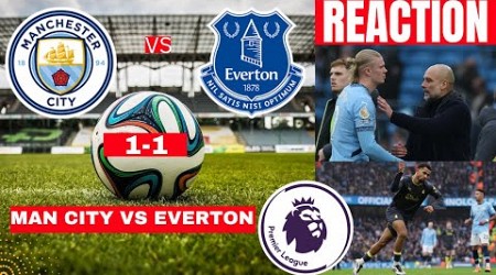 Man City vs Everton 1-1 Live Premier League Football EPL Match Commentary Score Highlights Boxing D