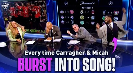 Every Time Jamie Carragher &amp; Micah Richards Broke Into Song on UCL Today in 2024! 