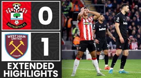 EXTENDED HIGHLIGHTS: Southampton 0-1 West Ham United | Premier League