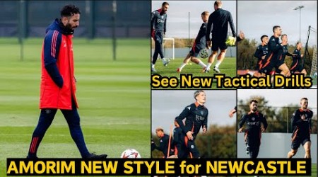 Amorim New Crazy Man United Training for Newcastle: Rashford,Yoro, Amad, Mazraoui, Mount injury news