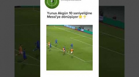 Yunus Akgün ile dünya on saniyeliğne güzelleşiyor Messi gibi #messi #yunusakgün #galatasaray #shorts